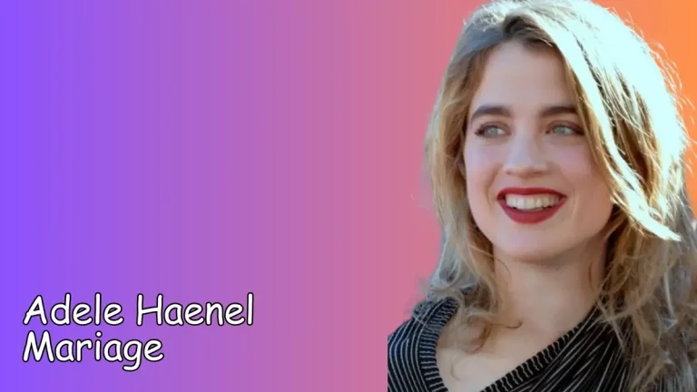 Adele Haenel Mariage